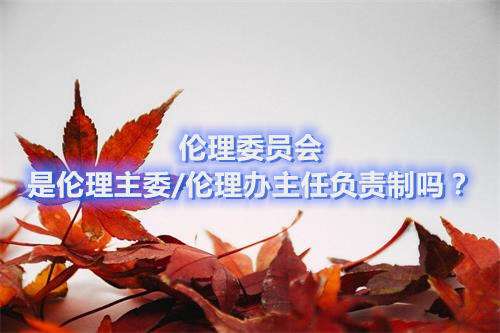 伦理委员会是伦理主委/伦理办主任负责制吗?(图1) 伦理委员会是伦理主委/伦理办主任负责制吗?(图1)