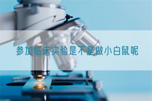 参加临床实验是不是做小白鼠呢(图1) 参加临床实验是不是做小白鼠呢(图1)