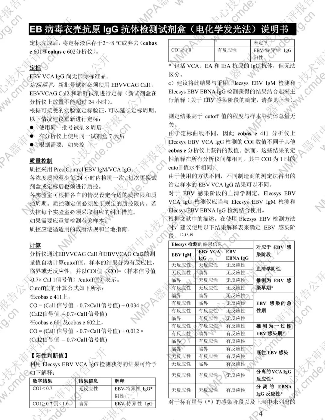 罗氏EB病毒衣壳抗原IgG抗体检测试剂盒三类IVD新品审评报告公开(图11)