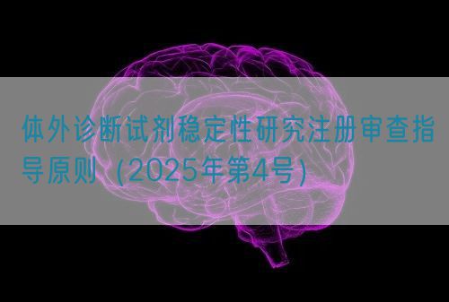 体外诊断试剂稳定性研究注册审查指导原则（2025年第4号）(图1)